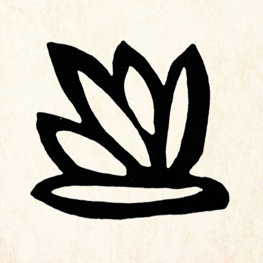 StampaFe Stylized Lotus Flower Rubber Art Stamp