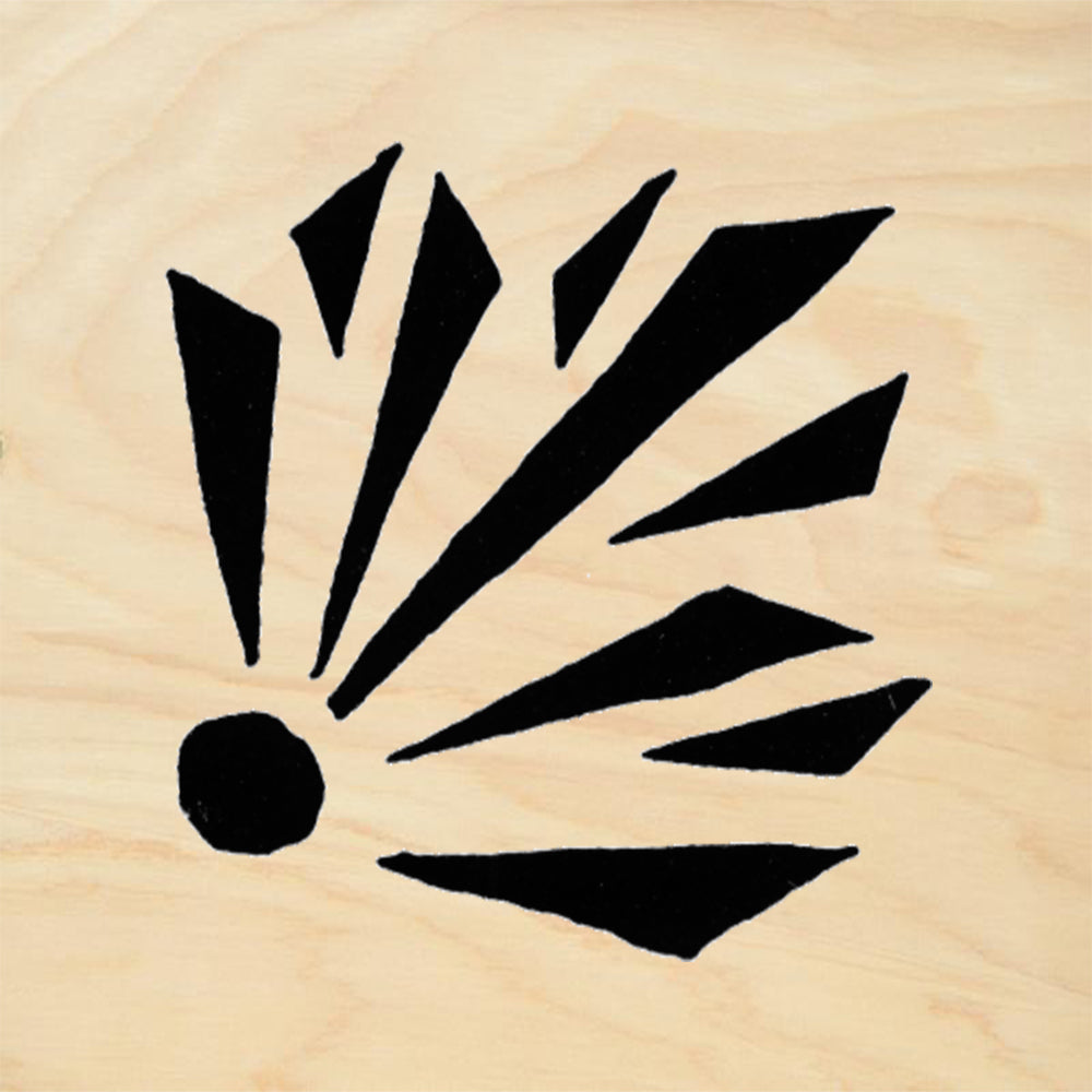 StampaFe Radiating Fan Burst Rubber Art Stamp