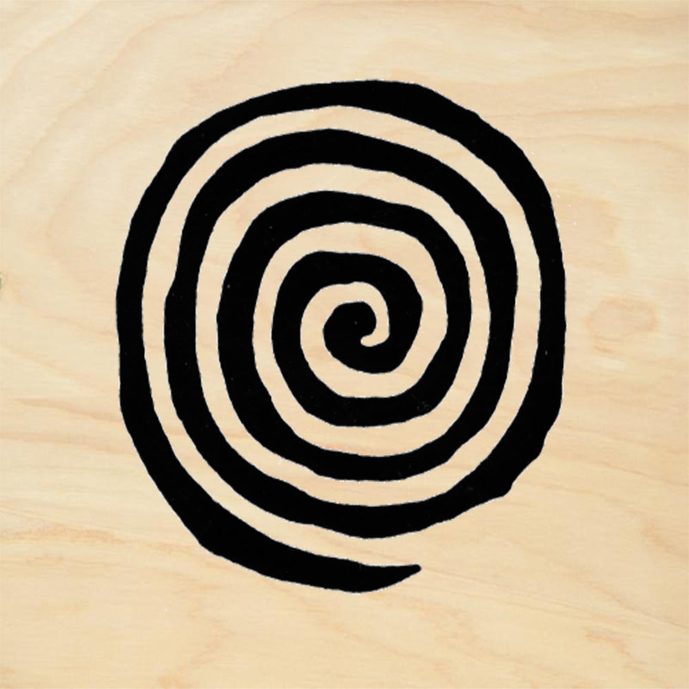 StampaFe Round Spiral Rubber Art Stamp