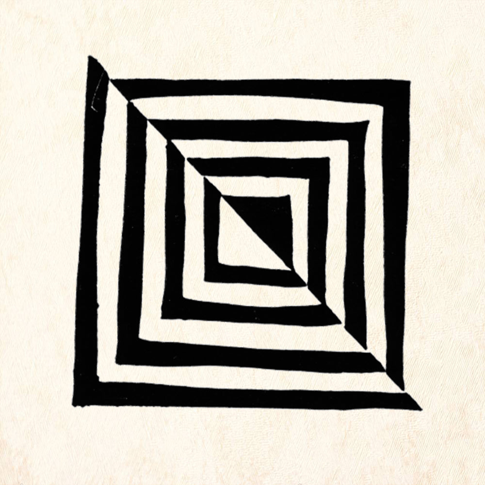 StampaFe Diagonal Nested Square Rubber Art Stamp