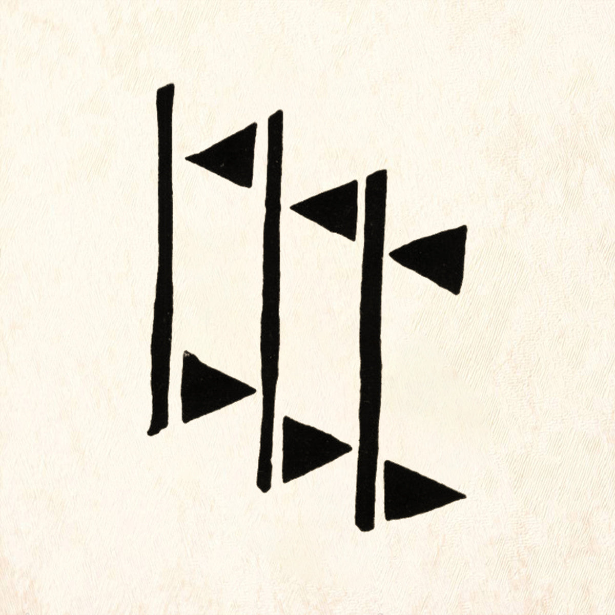 StampaFe Abstract Flag Bars Geometric Pattern Rubber Art Stamp