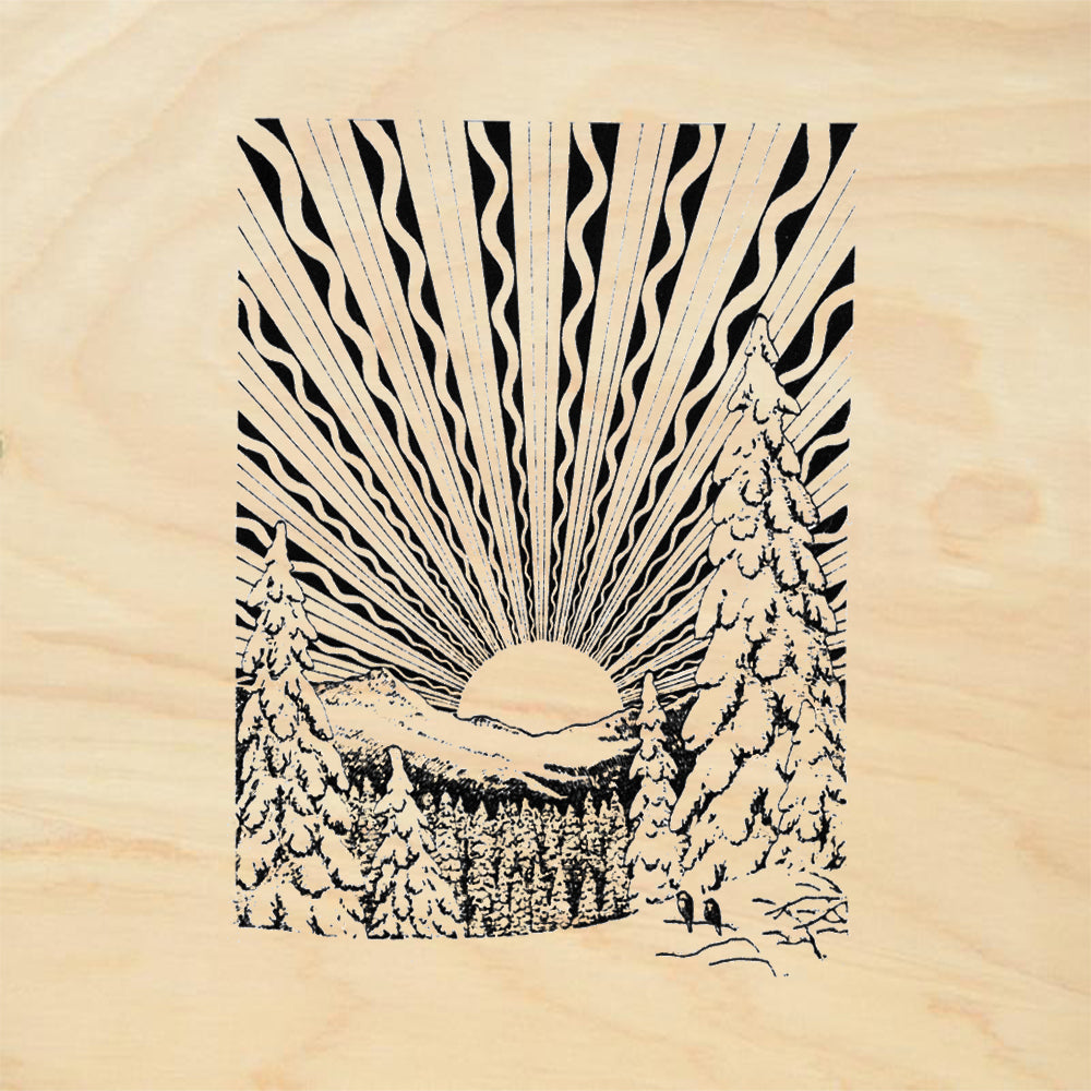 StampaFe Yule Winter Scene Rubber Art Stamp
