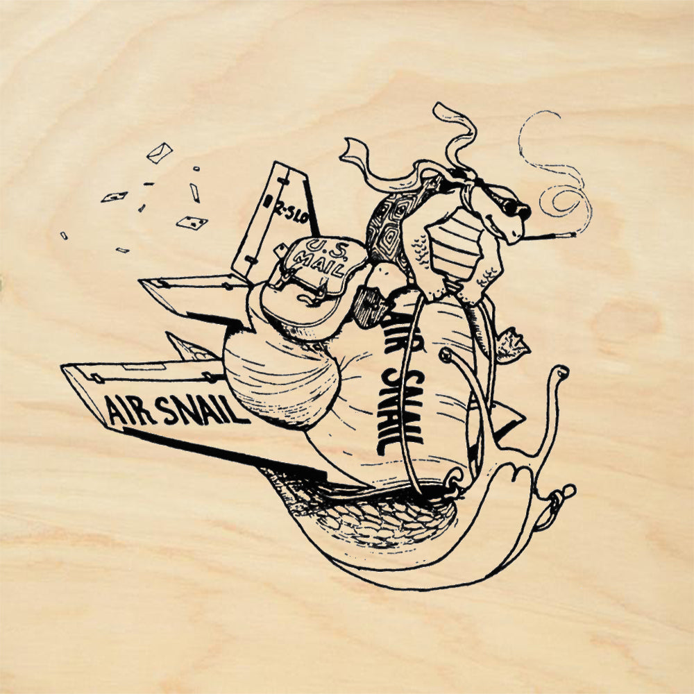 StampaFe Air Snail Mixed Media Rubber Art Stamp