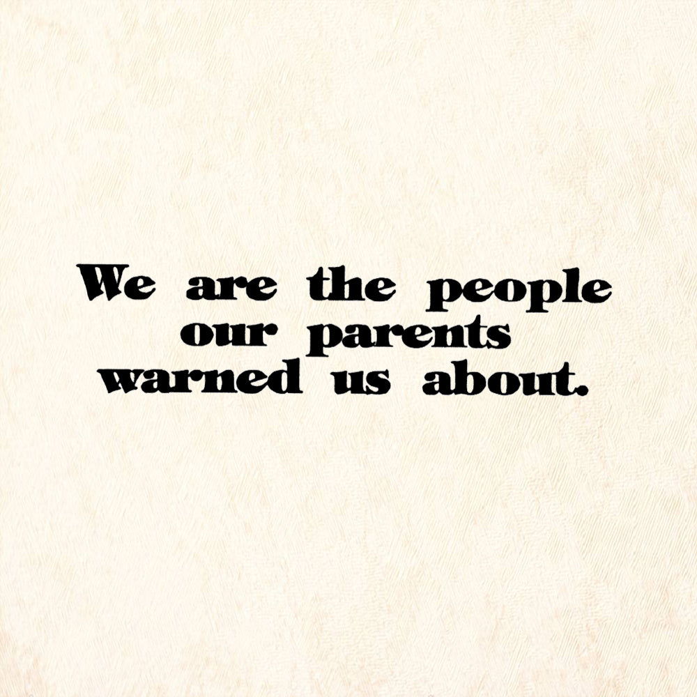 StampaFe We Are The People Our Parents Warned Us About Rubber Art Stamp