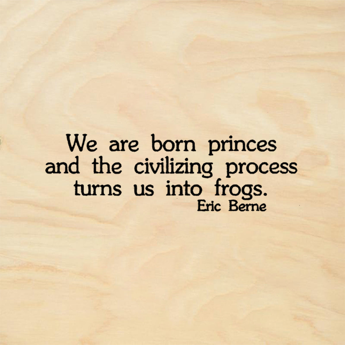StampaFe Frogs Eric Berne Quote Rubber Art Stamp