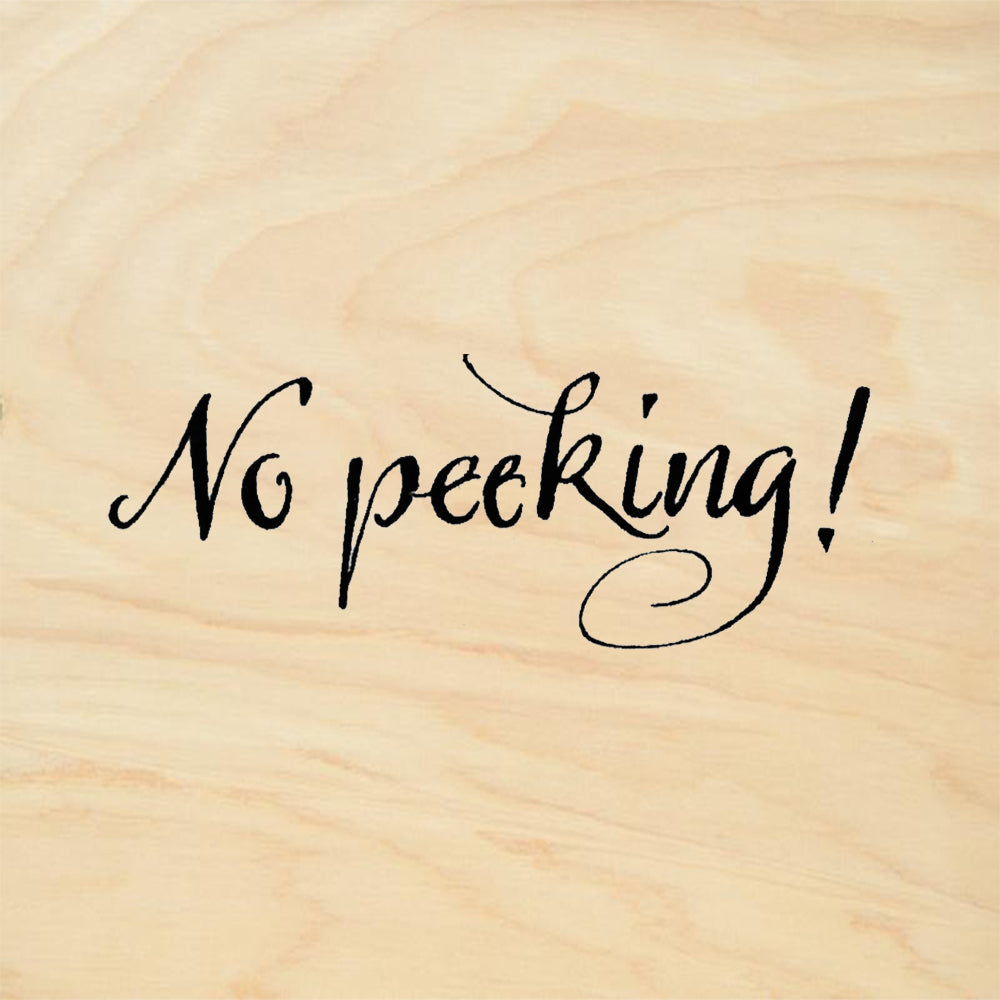 StampaFe No Peeking Card Making Rubber Art Stamp