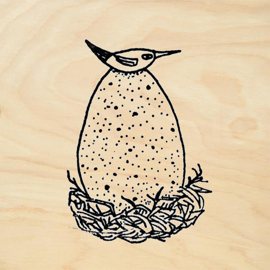 StampaFe Little Bird on Nest Card Making Rubber Art Stamp