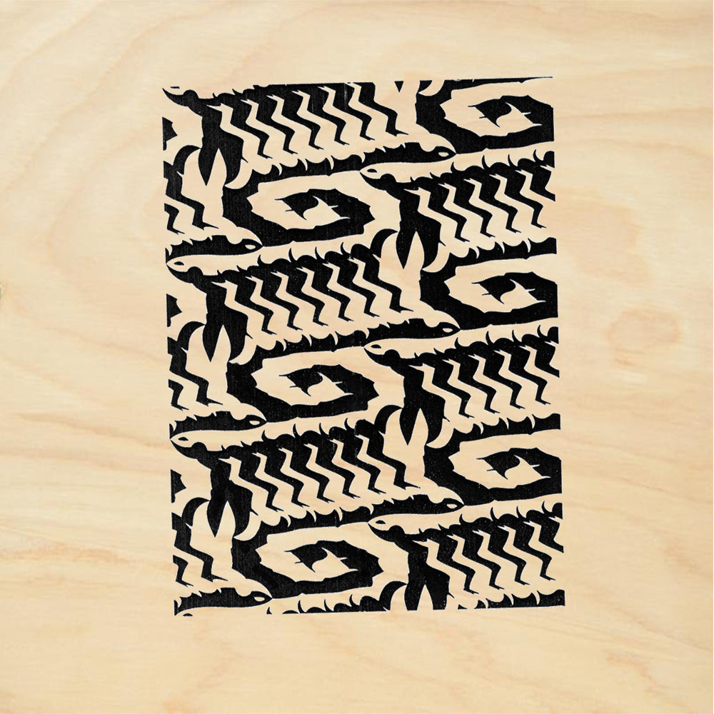 StampaFe Lizard Skin Large Tribal Rubber Art Stamp