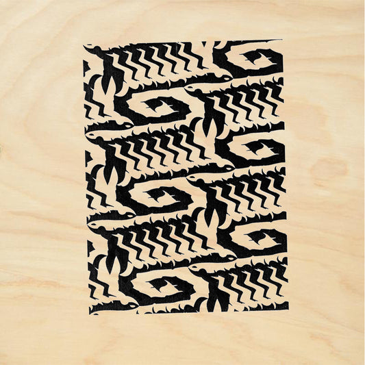 StampaFe Lizard Skin Large Tribal Rubber Art Stamp