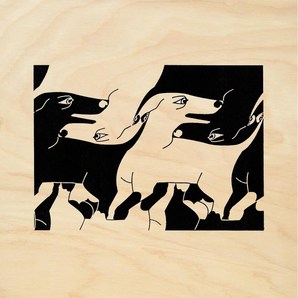 StampaFe Dog's World Small Mixed Media Rubber Art Stamp