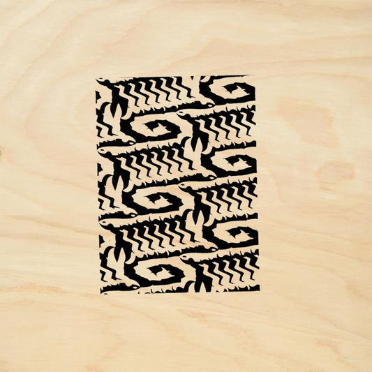 StampaFe Lizard Skin Small Tribal Rubber Art Stamp