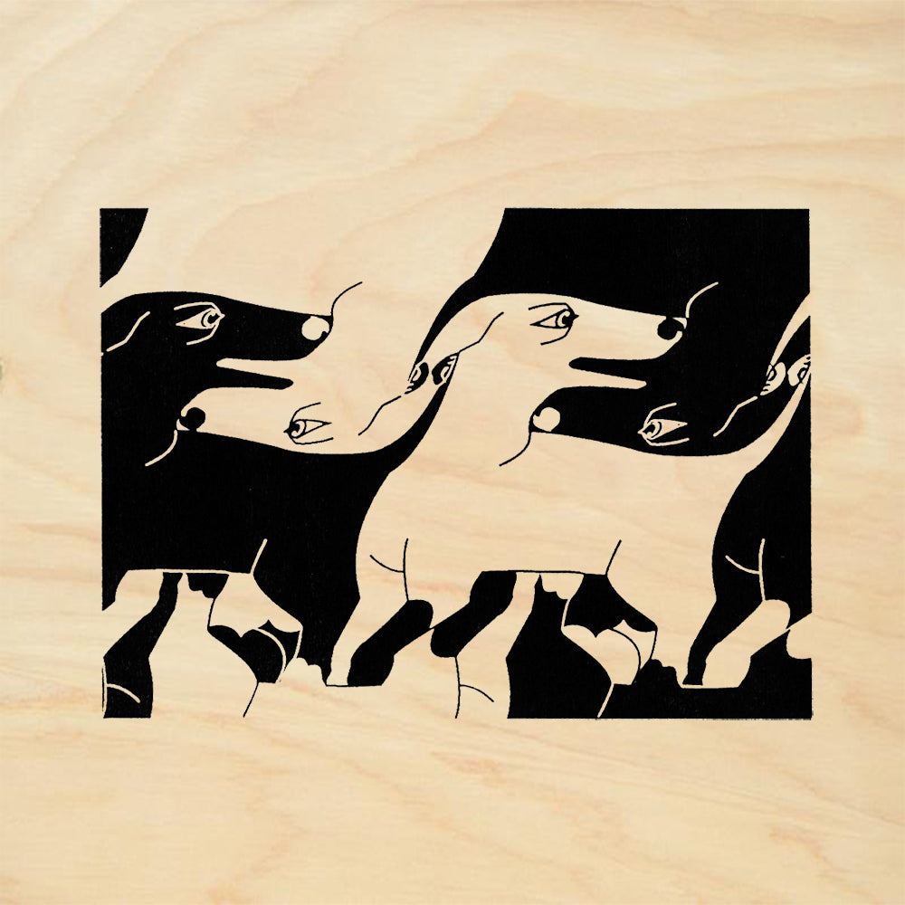 StampaFe Dog's World Large Mixed Media Rubber Art Stamp