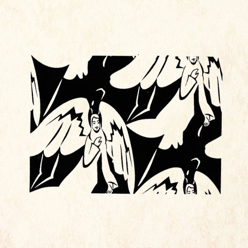 StampaFe Angels & Devils Small Mixed Media Rubber Art Stamp