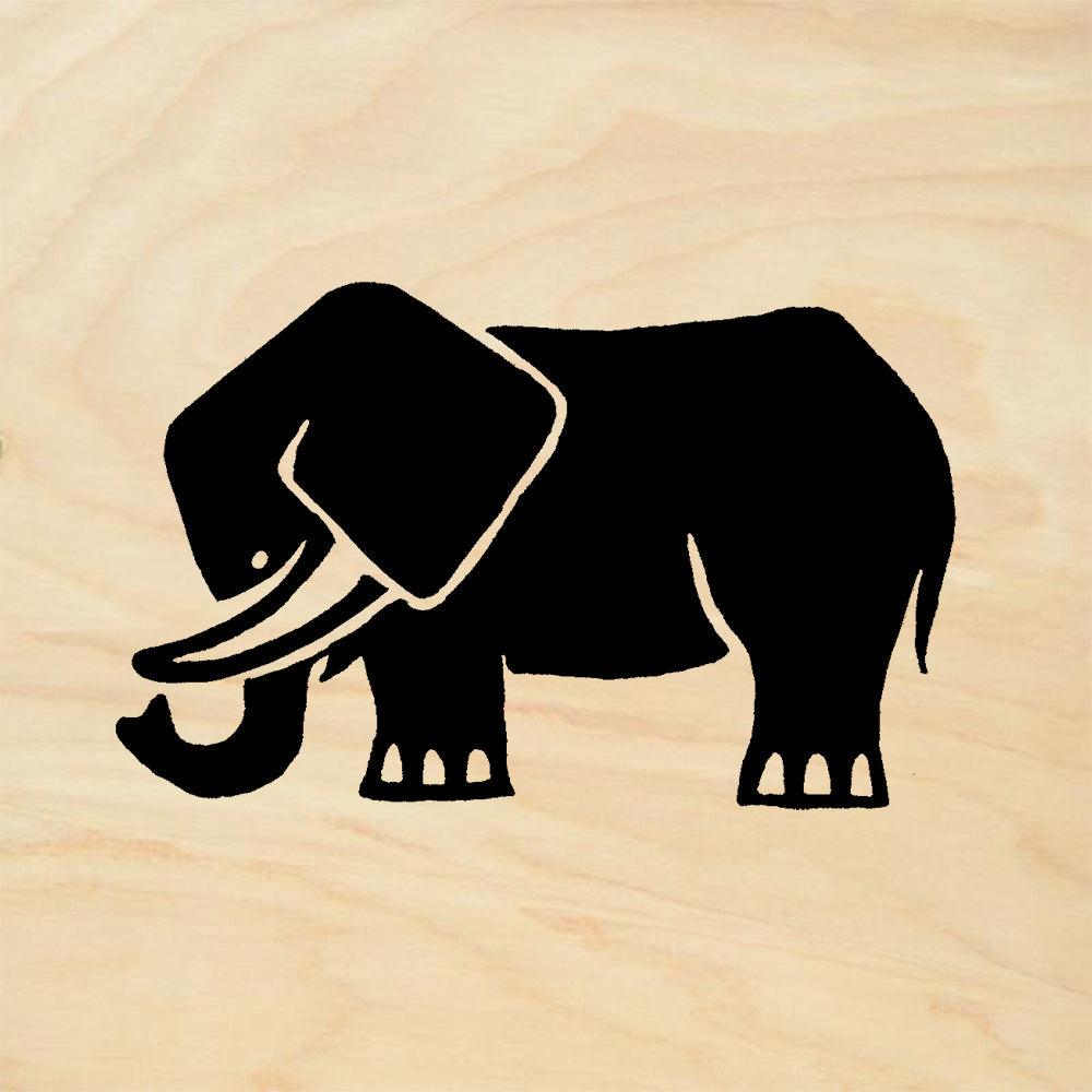 StampaFe Elephant Mixed Media Rubber Art Stamp