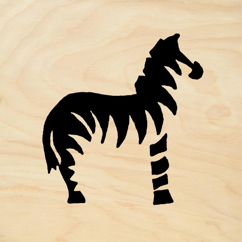 StampaFe Zebra Mixed Media Rubber Art Stamp