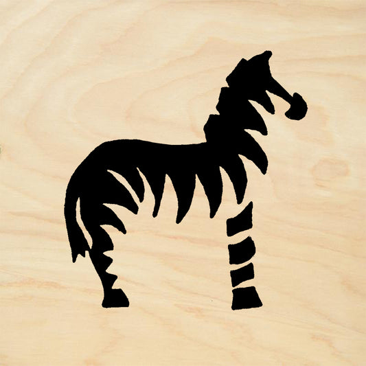 StampaFe Zebra Mixed Media Rubber Art Stamp
