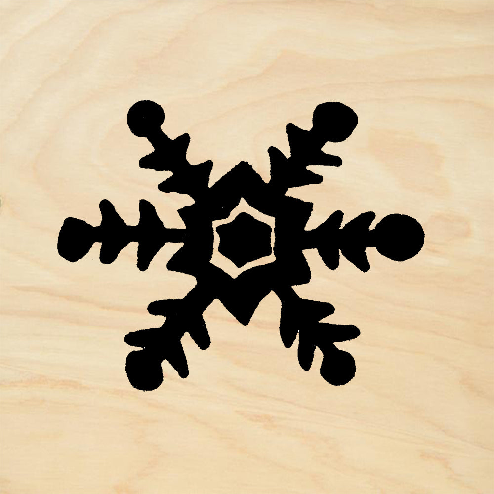 StampaFe Snowflake 1 Solid Card Making Rubber Art Stamp