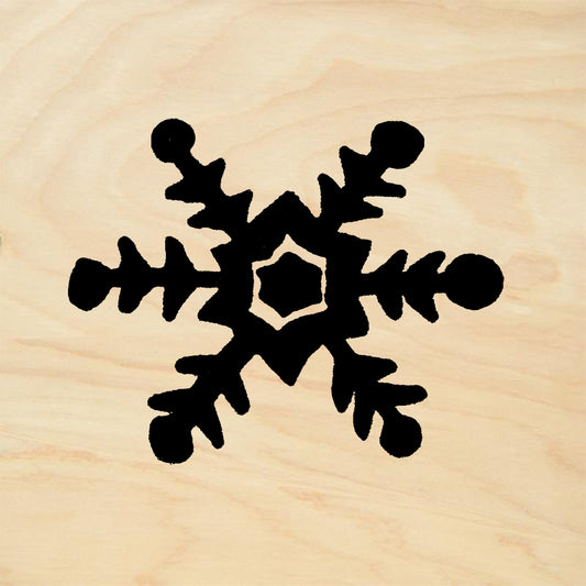 StampaFe Snowflake 1 Solid Card Making Rubber Art Stamp