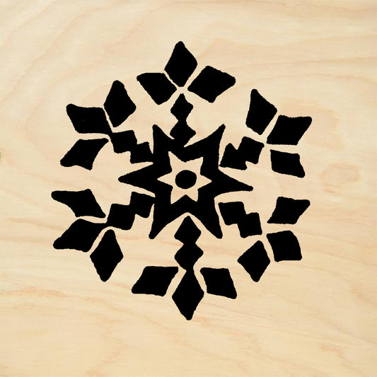 StampaFe Snowflake 3 Solid Holiday Rubber Art Stamp