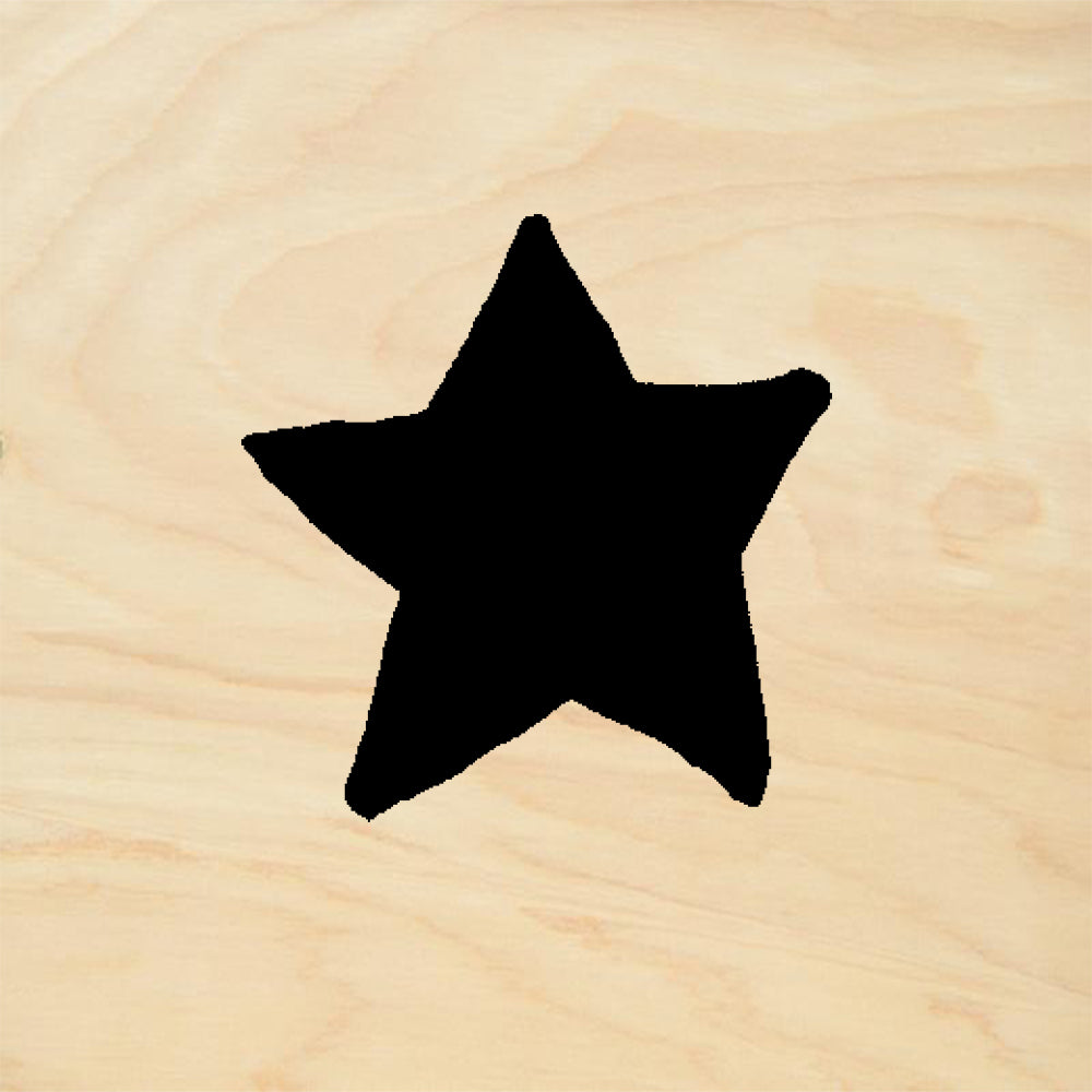 StampaFe Five Point Star Card Making Rubber Art Stamp