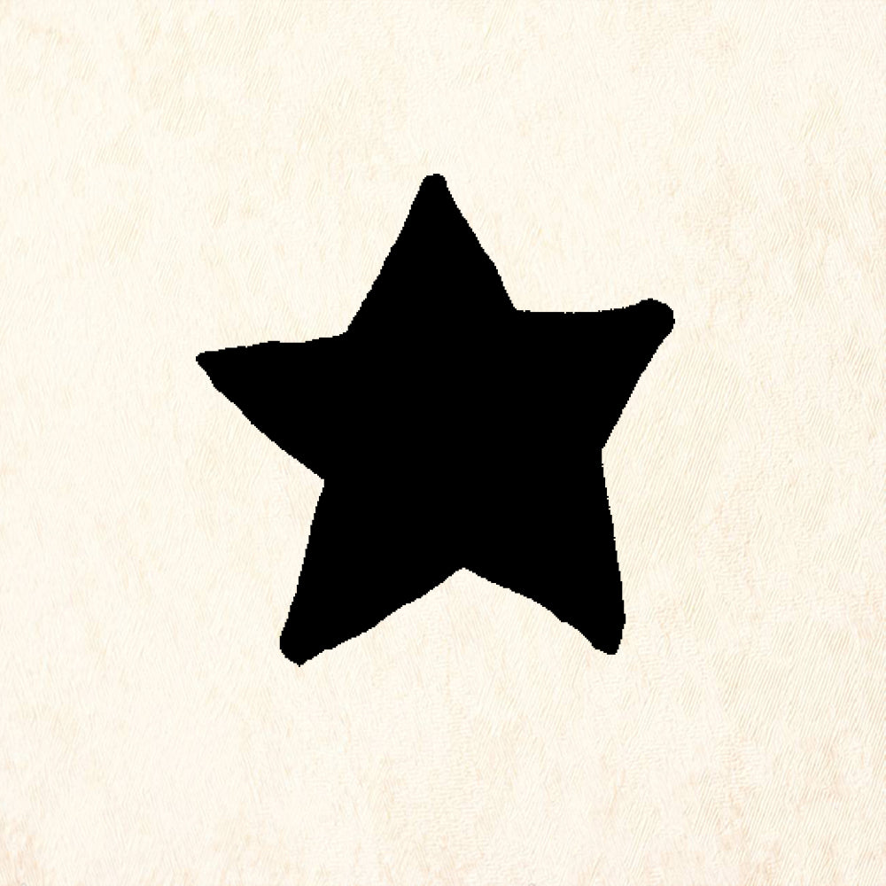 StampaFe Five Point Star Card Making Rubber Art Stamp