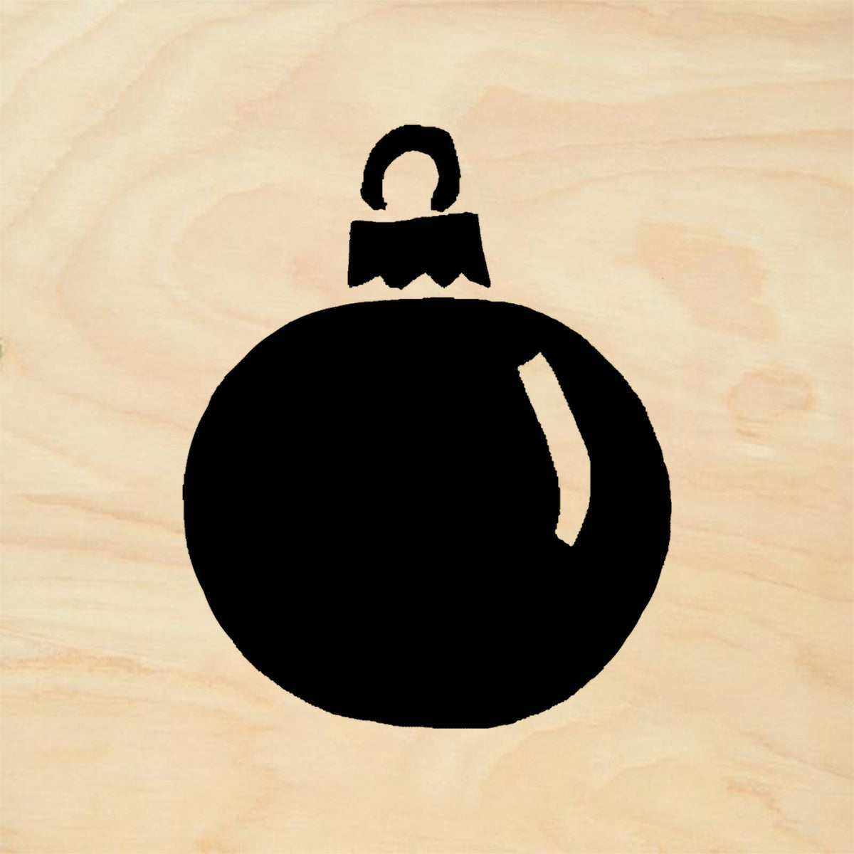StampaFe Ornament 2 Round Holiday Rubber Art Stamp