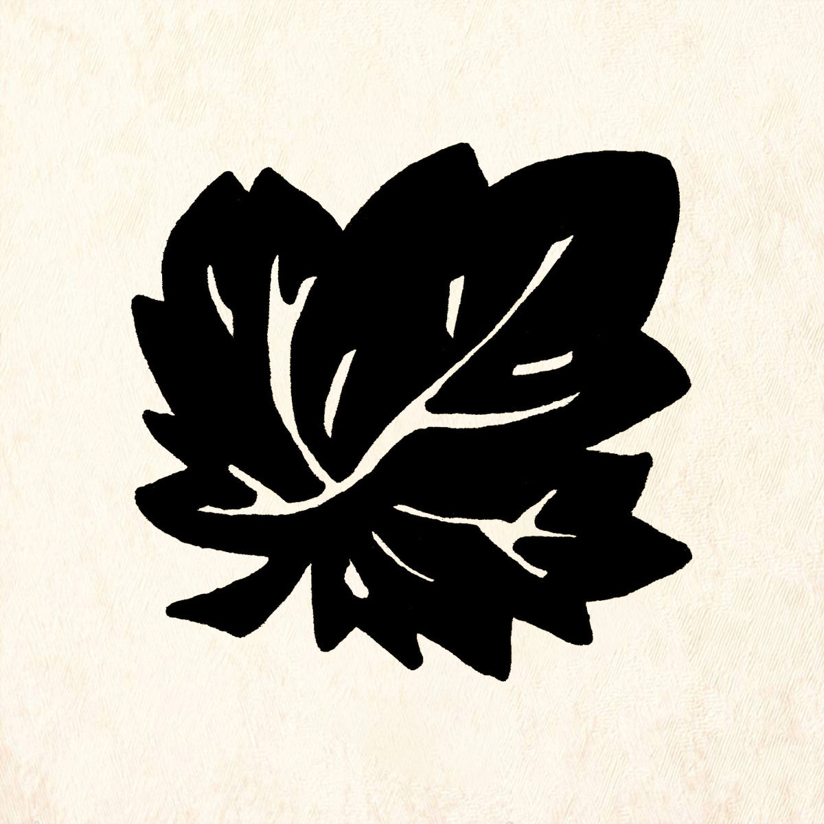 StampaFe Grape Leaf Bold Botanical Rubber Art Stamp