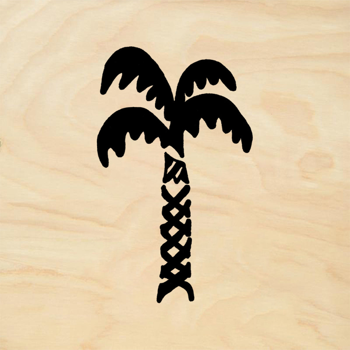 StampaFe Coconut Palm Solid Tropical Rubber Art Stamp