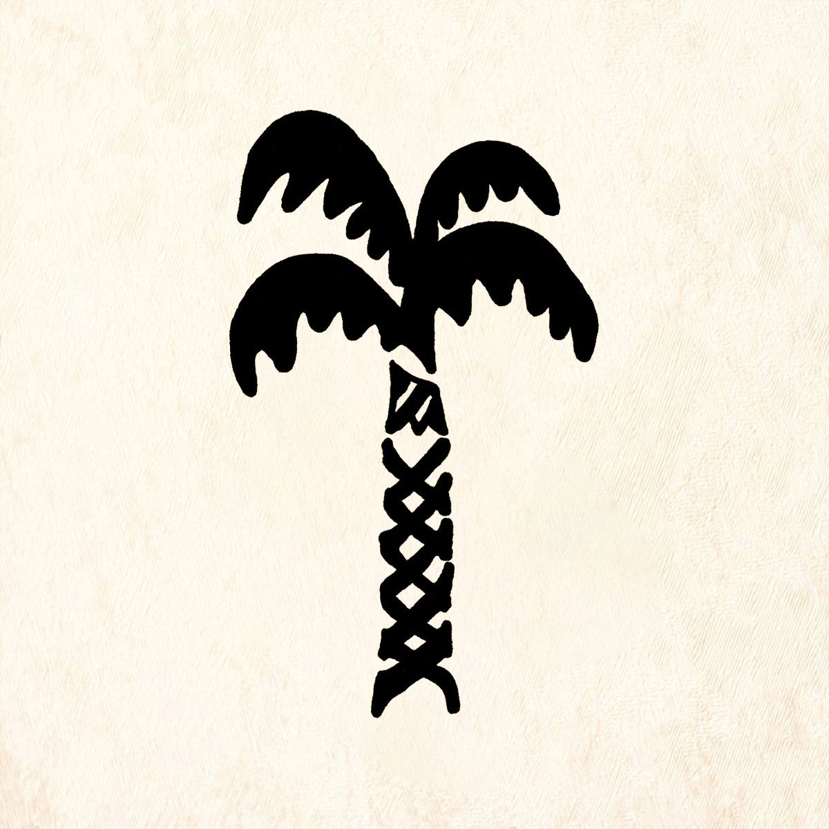 StampaFe Coconut Palm Solid Tropical Rubber Art Stamp