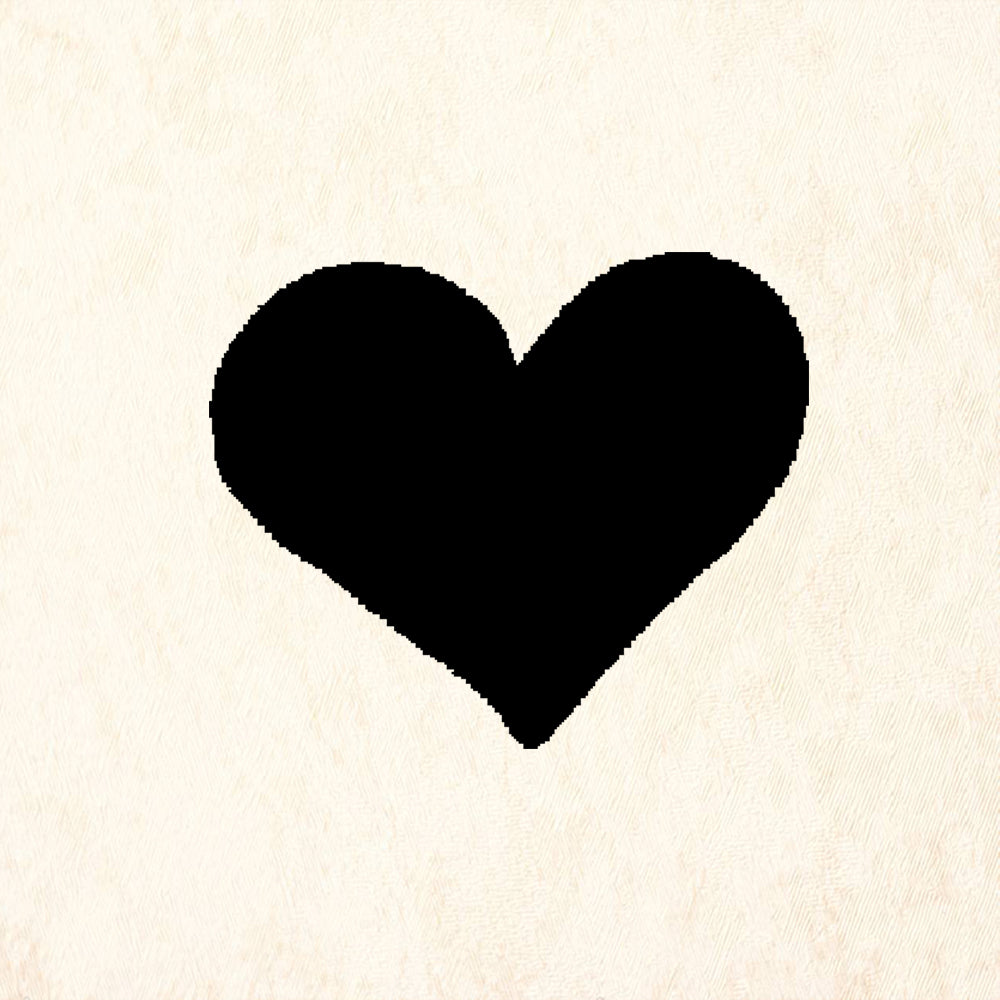 StampaFe Heart Small Solid Card Making Rubber Art Stamp