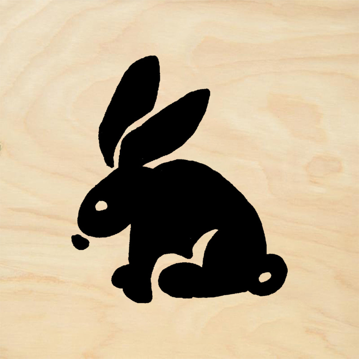 StampaFe Bunny Solid Silhouette Rubber Art Stamp