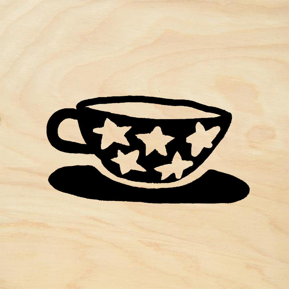 StampaFe Star Cup Mixed Media Rubber Art Stamp