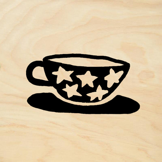 StampaFe Star Cup Mixed Media Rubber Art Stamp