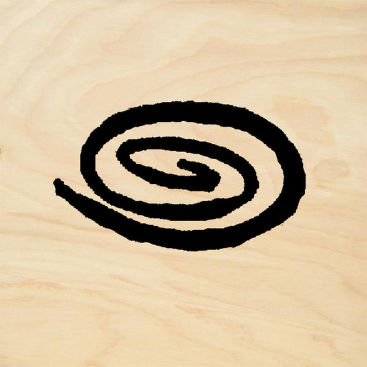 StampaFe Oval Helix Spiral Mixed Media Rubber Art Stamp
