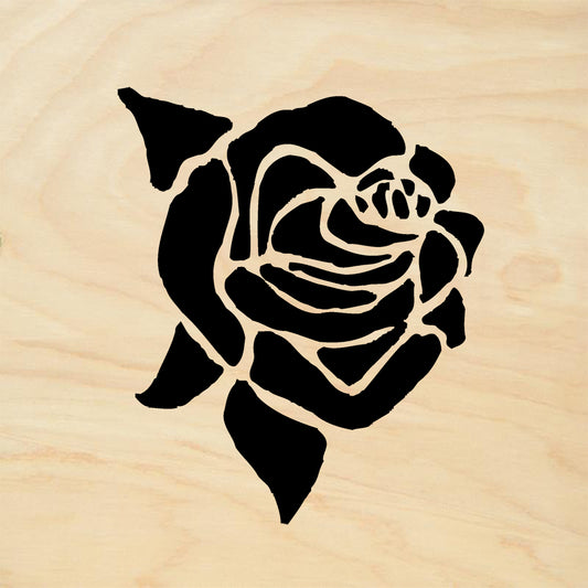 StampaFe Rosebud Solid Floral Rubber Art Stamp