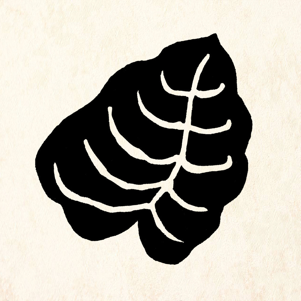StampaFe Tahitian Leaf Tropical Rubber Art Stamp