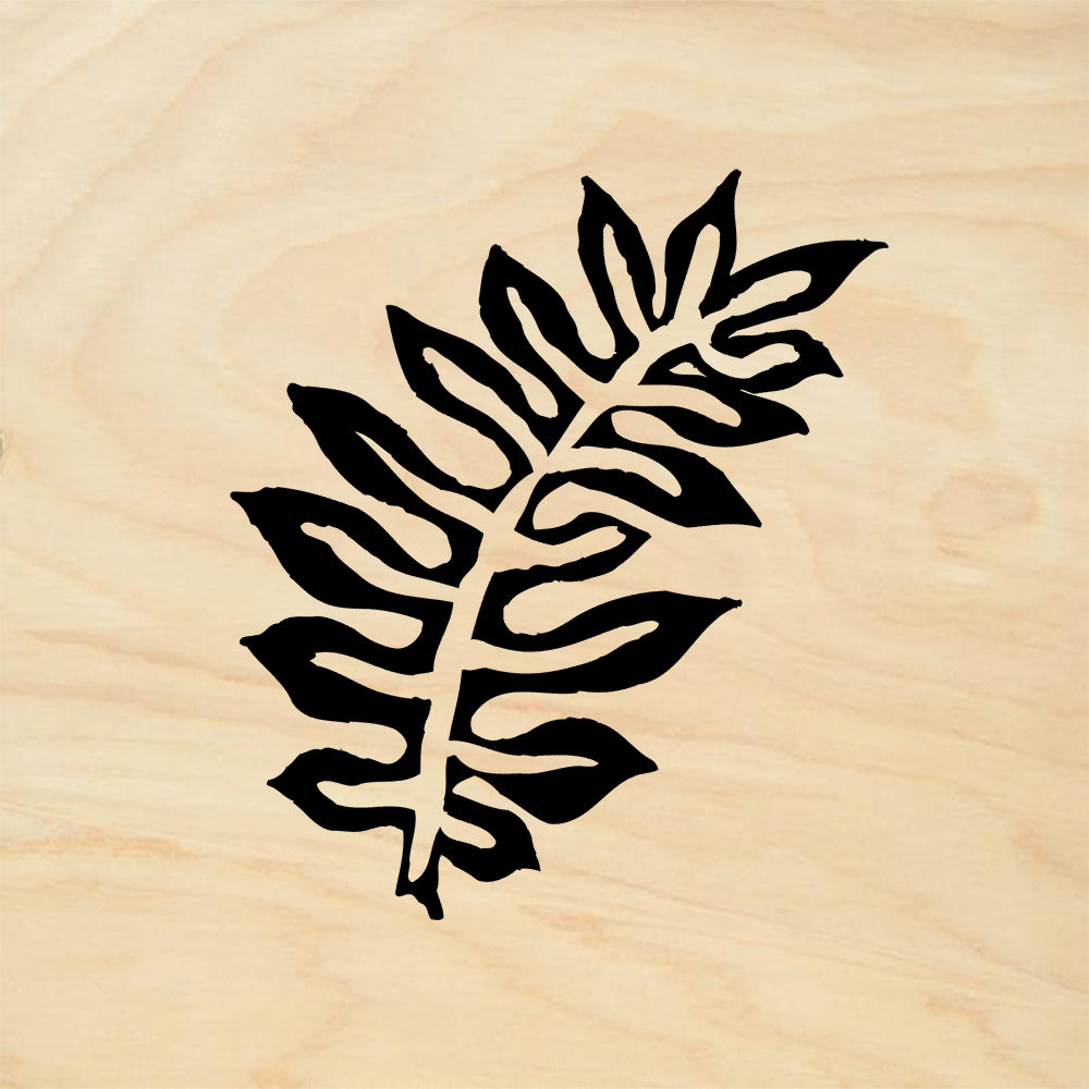 StampaFe Fern Open Small Botanical Rubber Art Stamp