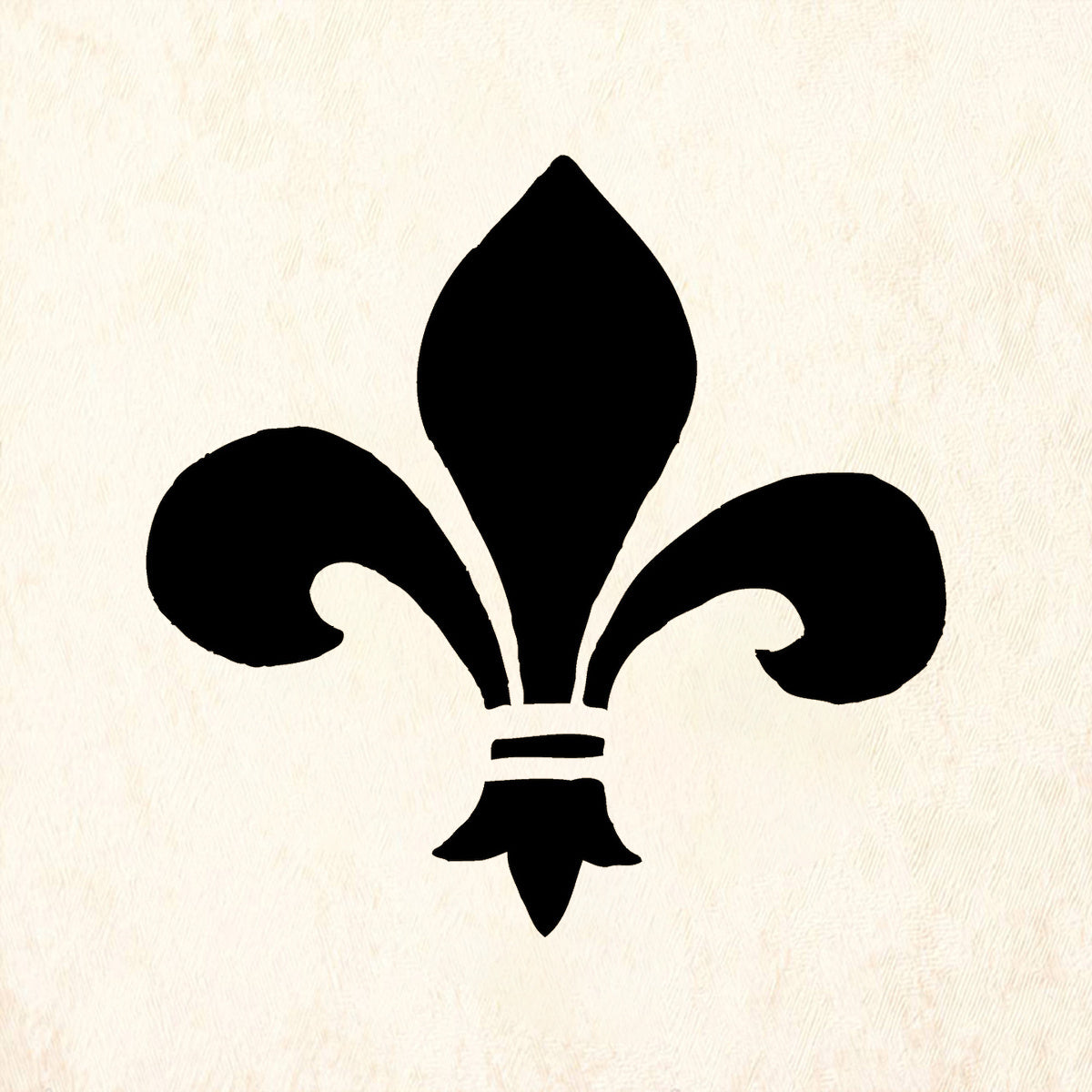 StampaFe Fleur de Lis Solid Rubber Art Stamp
