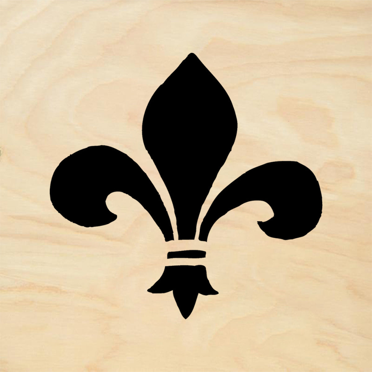 StampaFe Fleur de Lis Solid Rubber Art Stamp
