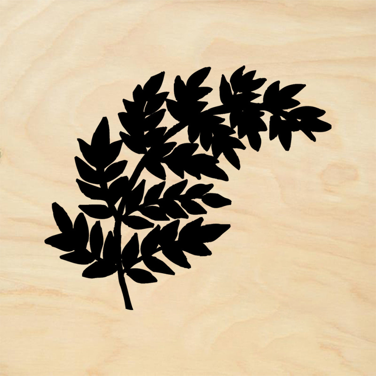 StampaFe Fern Right Solid Large Botanical Rubber Art Stamp