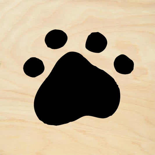 StampaFe Cat Paw Print Mixed Media Rubber Art Stamp