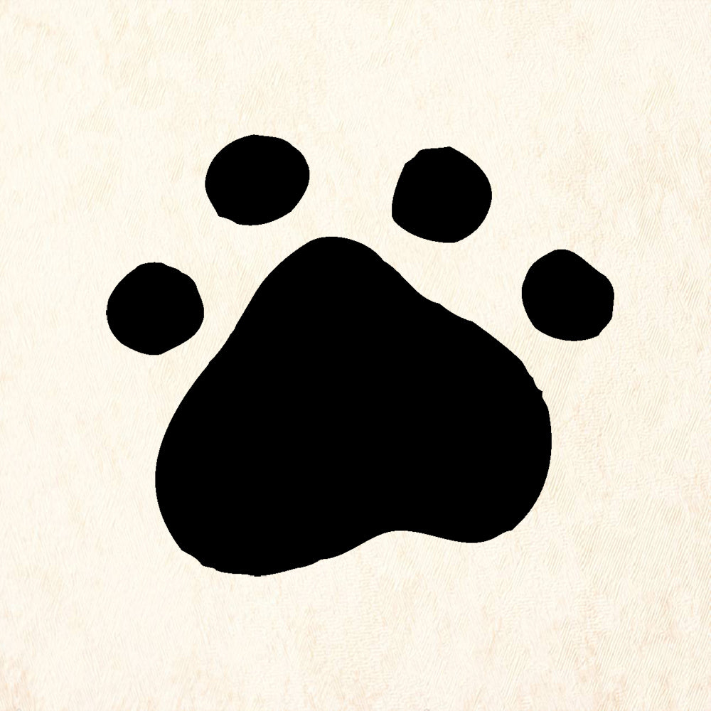 StampaFe Cat Paw Print Mixed Media Rubber Art Stamp