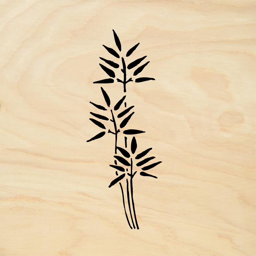 StampaFe Bamboo Mixed Media Rubber Art Stamp