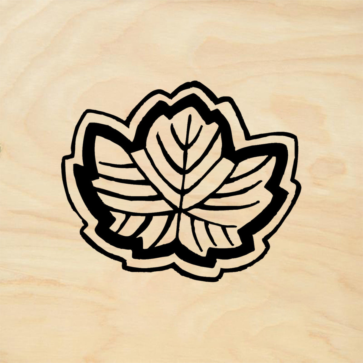 StampaFe Japanese Maple Botanical Rubber Art Stamp