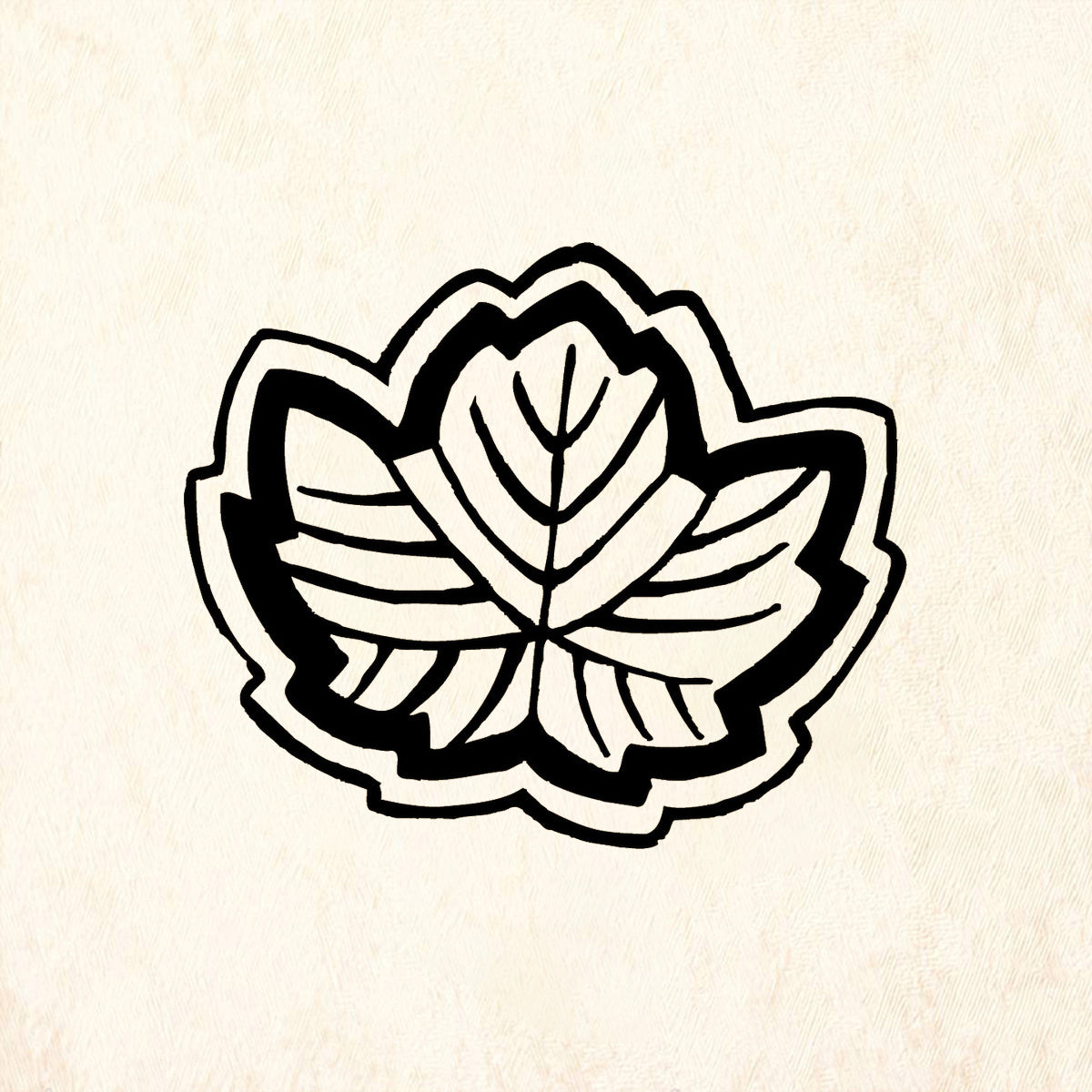 StampaFe Japanese Maple Botanical Rubber Art Stamp