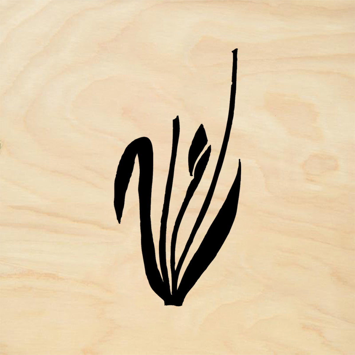 StampaFe Bulb Stem Large Botanical Rubber Art Stamp