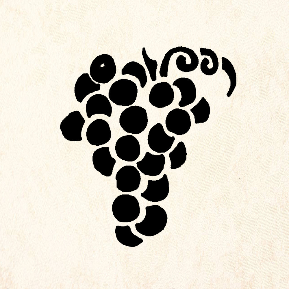 StampaFe Grapes Small Card Making Rubber Art Stamp