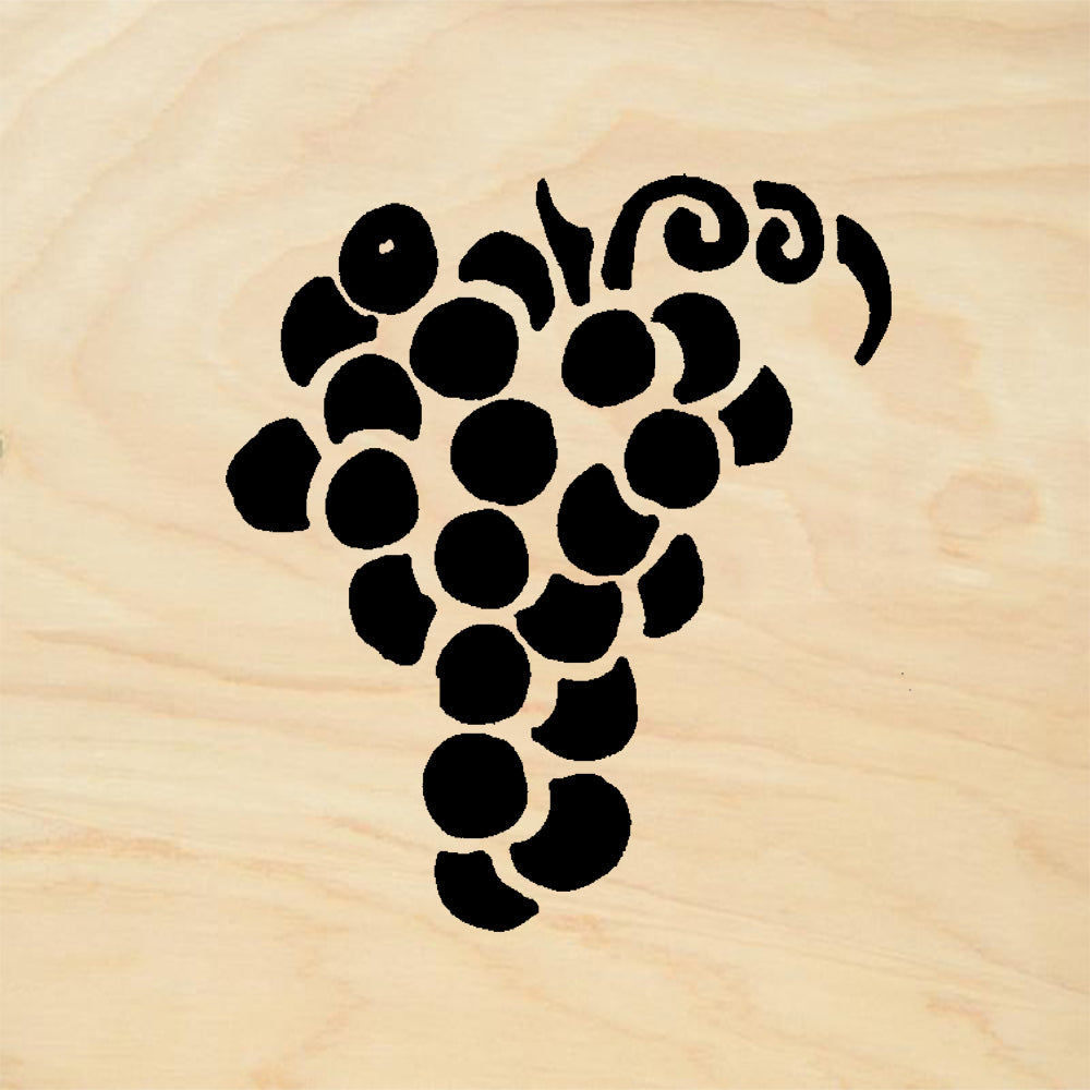 StampaFe Grapes Small Card Making Rubber Art Stamp