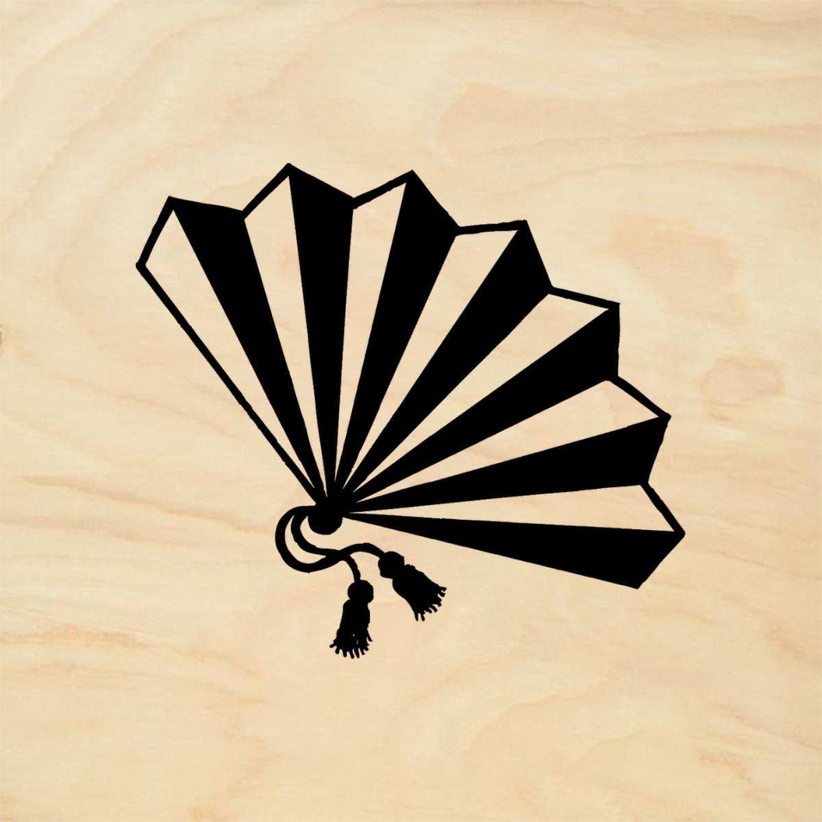 StampaFe Fan Large Rubber Art Stamp