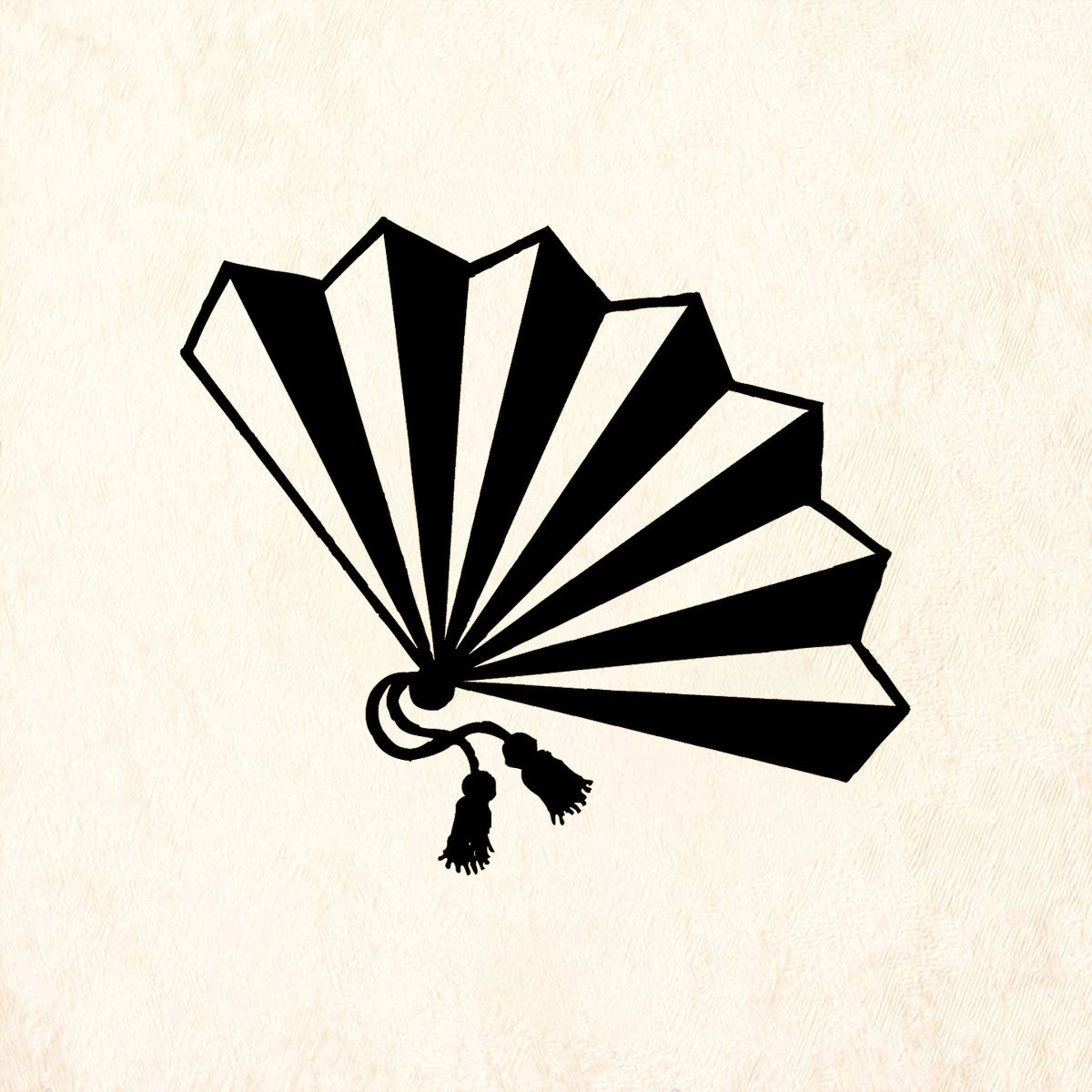 StampaFe Fan Large Rubber Art Stamp